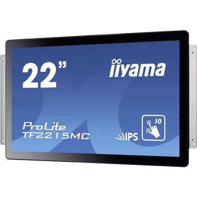 22-inch touchscreen-monitor van iiyama, model ProLite TF2215MC, met IPS-scherm en 10-punts aanraakfunctionaliteit.
