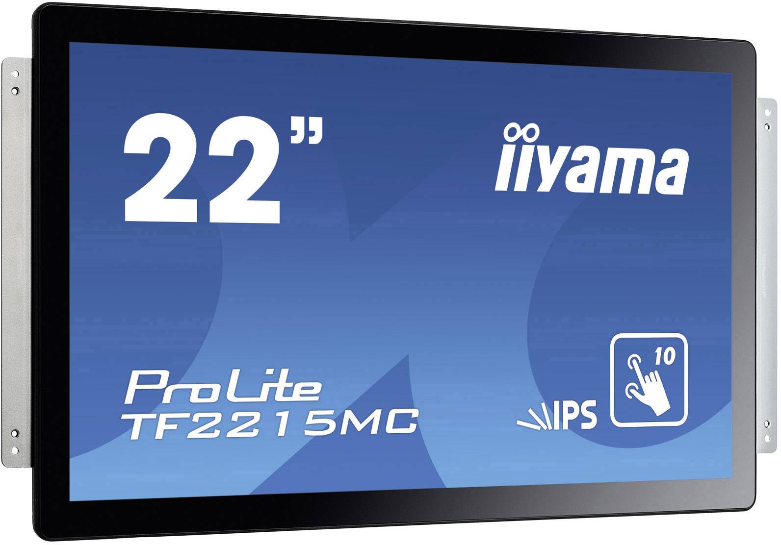 22-inch touchscreen-monitor van iiyama, model ProLite TF2215MC, met IPS-technologie.
