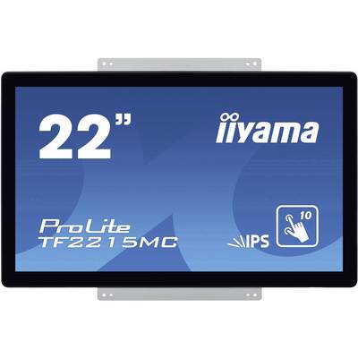 22-inch touchscreen-monitor van iiyama, model ProLite TF2215MC, met IPS-display en 10-punts aanraaktechnologie.