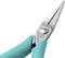 Punttang met blauwe handgreep, metalen punten en de opdruk 'Weller Erem Swiss 2422P' op het scharnier.