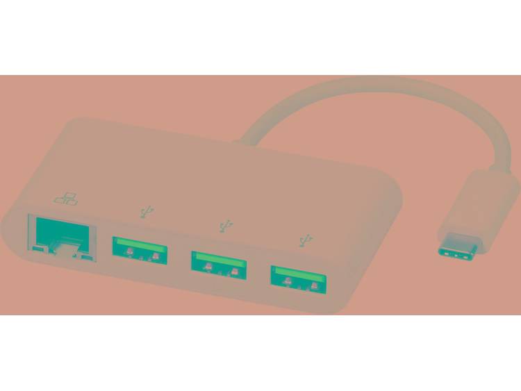 Vivanco USB-C Adapter [4x RJ45-bus, USB 3.0 bus A 1x USB-C stekker] 39637