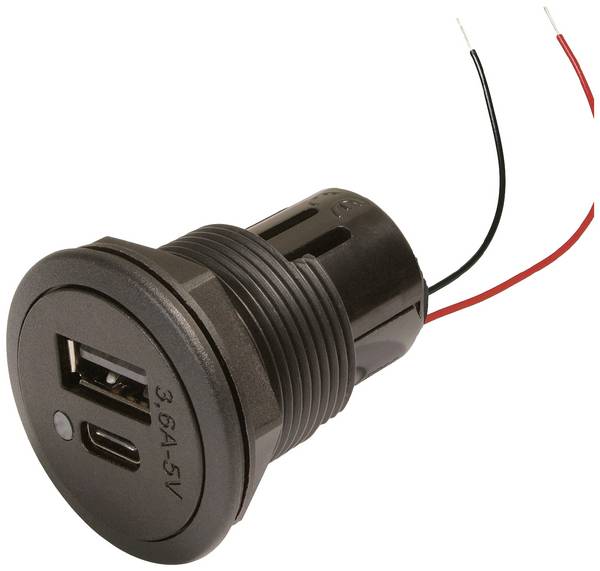 ProCar 67341501 Power USB-C/A dubbele stekkerdoos 12 of 24 V=