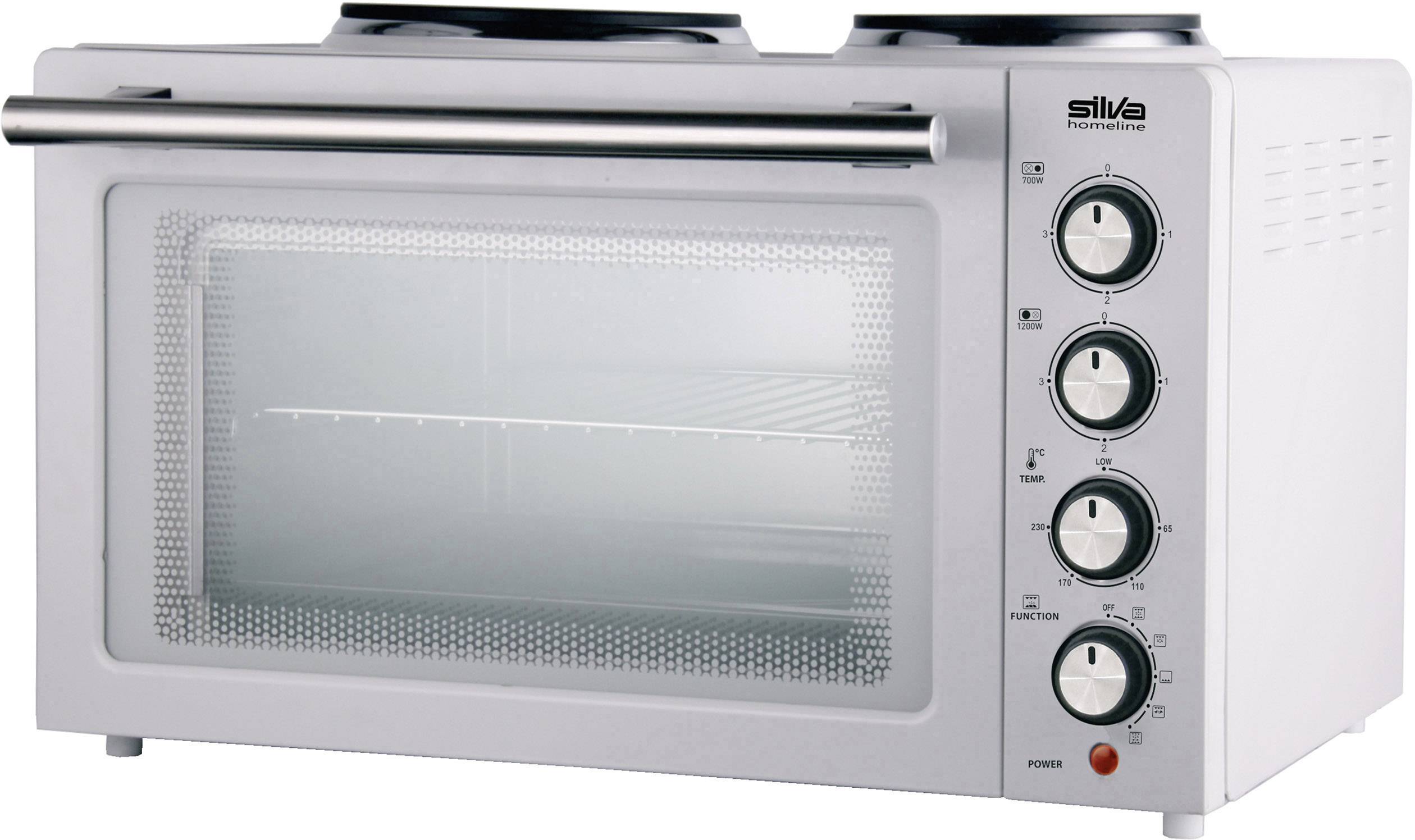 Previs site raket Autonomie Silva Homeline KK 2900 Mini-oven Incl. kookplaat, Grillfunctie,  Heteluchtfunctie, Met grillspies 30 l kopen ? Conrad Electronic