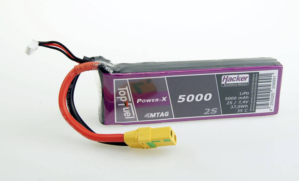 Hacker LiPo accupack 5000 mAh Aantal cellen: 2-1