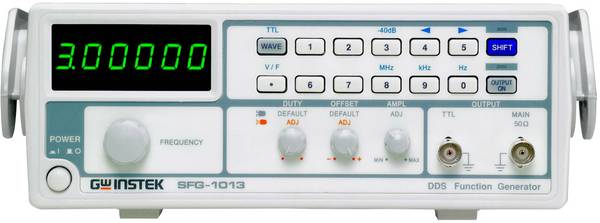 GW Instek SFG-1003 Functiegenerator  0.1 Hz - 3 MHz 1-kanaals  Driehoek, Blok, Sinus, TTL