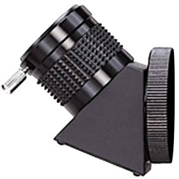 Een zwarte diagonale spiegel voor astronomische telescopen, die het gereflecteerde beeld met 90 graden afbuigt en de observatie vergemakkelijkt.