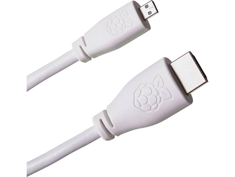 Raspberry PiÂ® HDMI-kabel Raspberry Pi [1x HDMI-stekker 1x HDMI-stekker D micro] 1 m Zwart