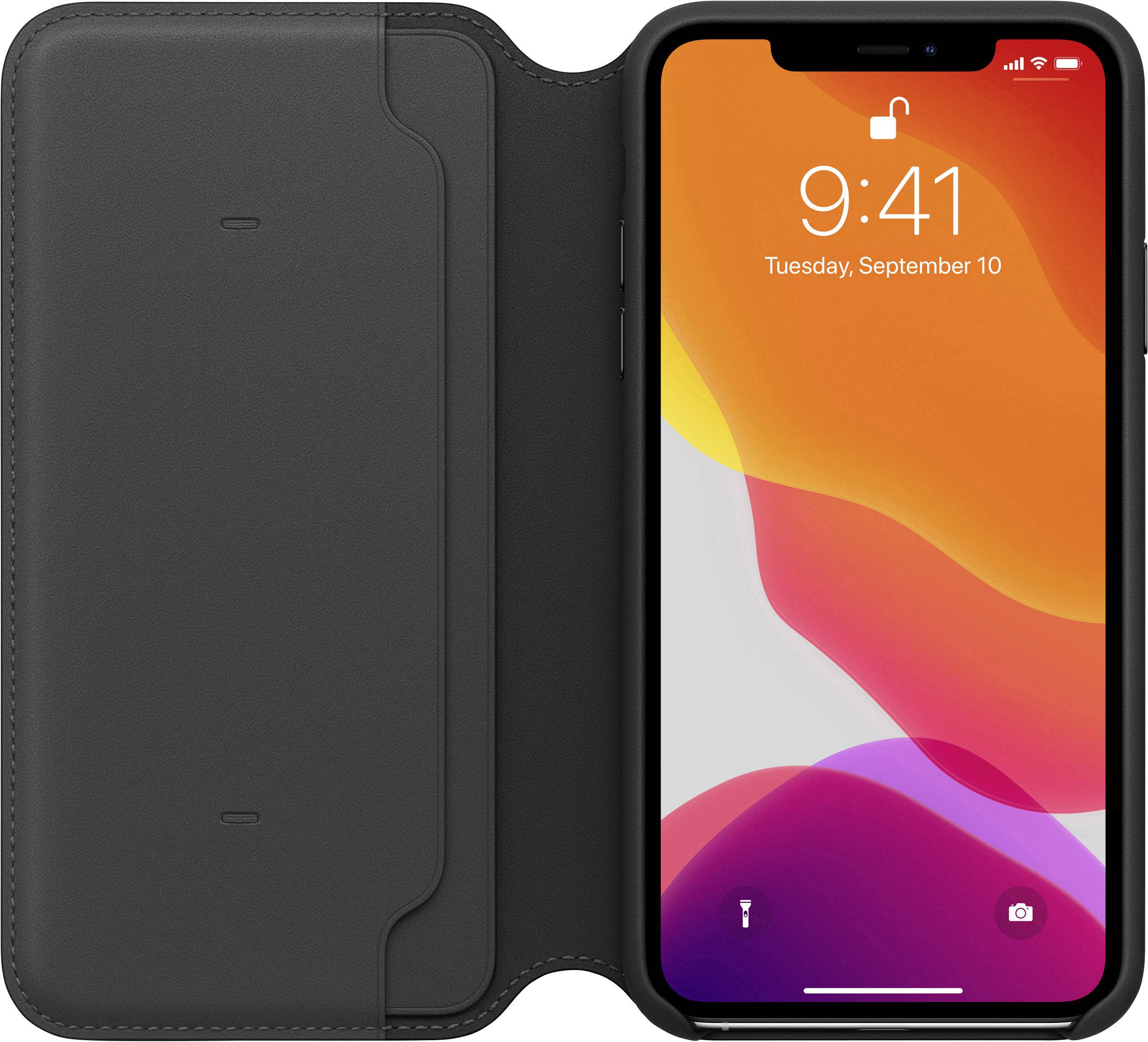 Apple Leren Folio Apple iPhone 11 Pro Max Zwart-3