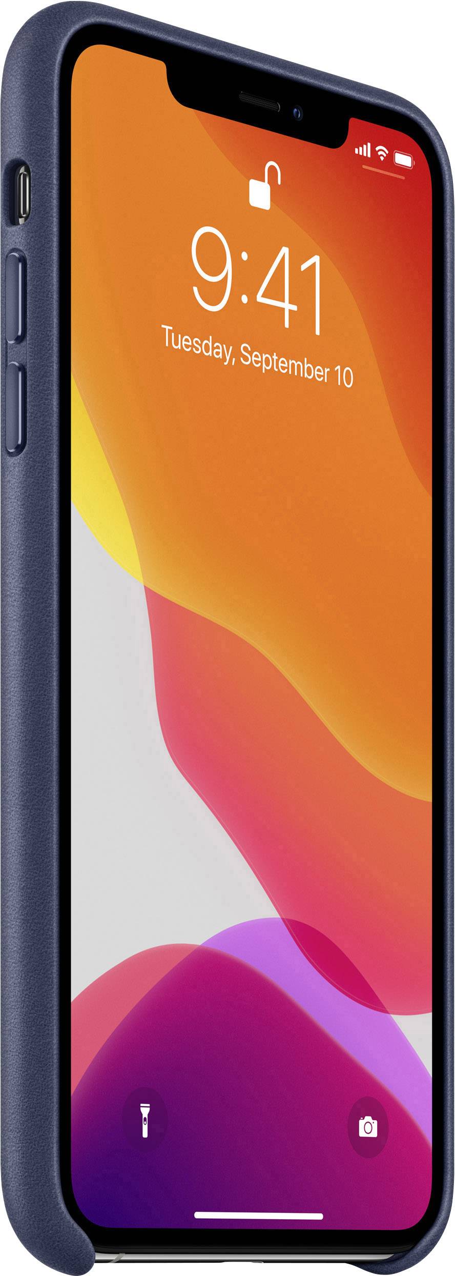 Leather Backcover Apple iPhone 11 Pro Max - Midnight Blue-1
