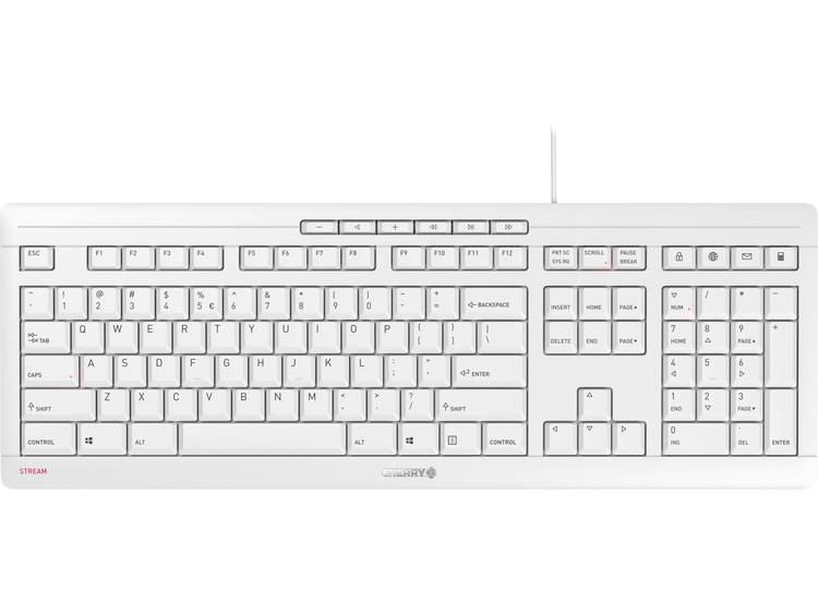 CHERRY JK-8500 toetsenbord USB QWERTY Engels Wit