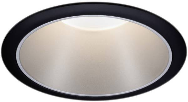 Paulmann 93407 Cole Coin Inbouwlamp   LED LED 6 W Zwart, Zilver