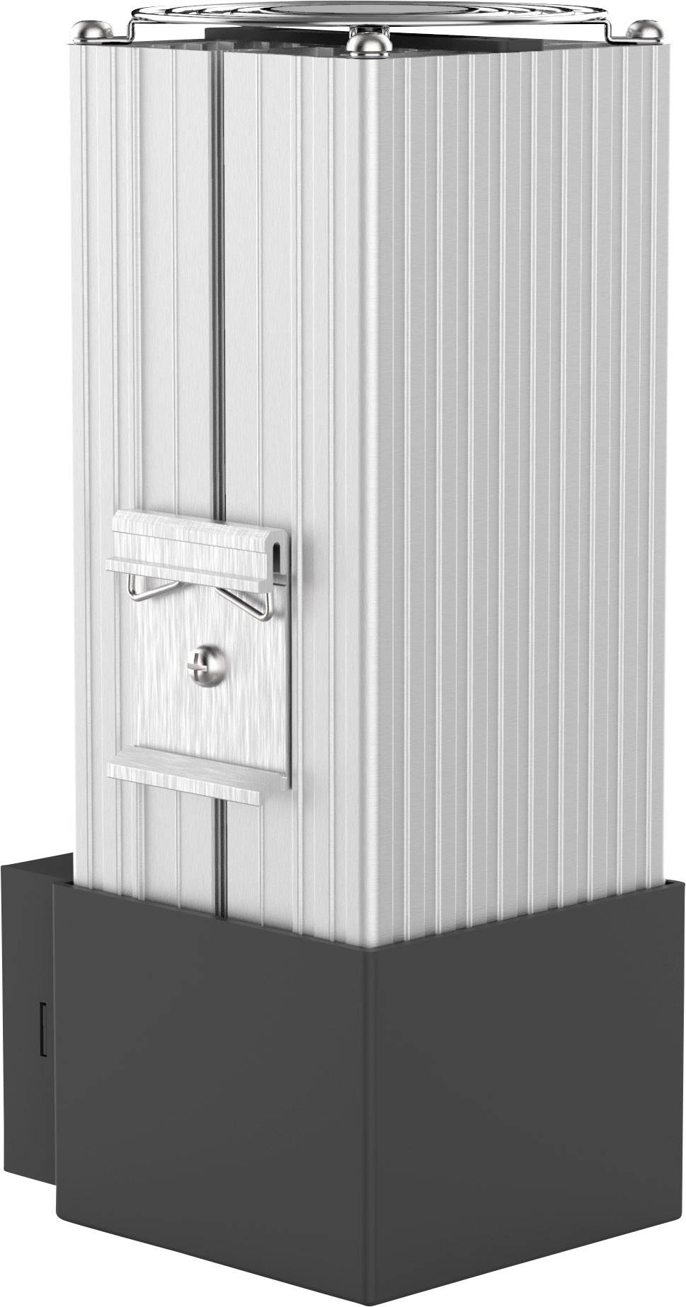 Metalen handdoekdispenser met geribbeld oppervlak en vierkante vorm, geschikt voor wandmontage in openbare toiletten.