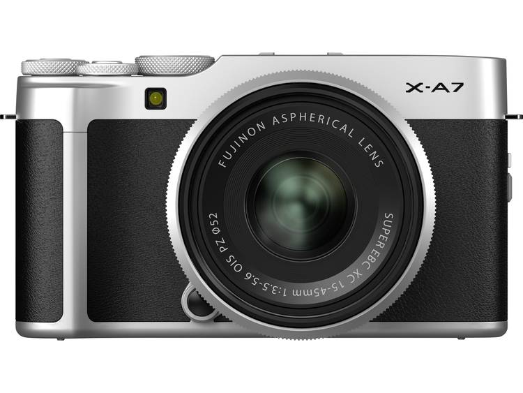 Systeemcamera Fujifilm X-A7 incl. accu 24.2 Mpix Zwart, Zilver Draai- en zwenkbare display, 4K Video