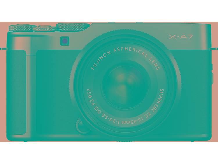 Systeemcamera Fujifilm X-A7 incl. accu 24.2 Mpix Zwart, Antraciet 4K Video, Touch-screen, Bluetooth,