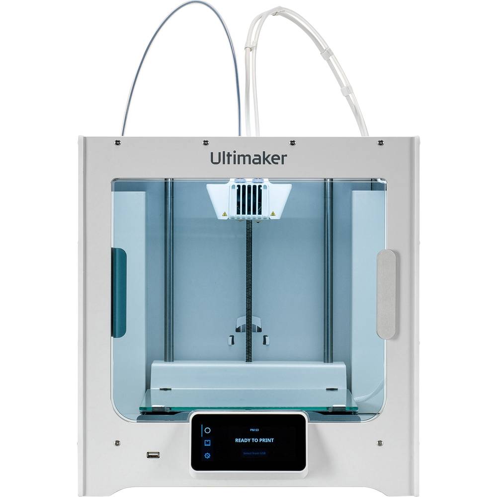3D-printer Ultimaker S3 Verwarmd printbed, Dual nozzle-systeem (Dual Extruder)