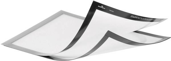 DURABLE DURAFRAME MAGNETIC PLUS A4 2 stuks zilver