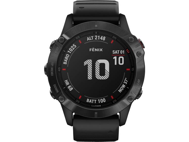 Garmin Fenix 6 Pro Smartwatch Donkergrijs-Zwart