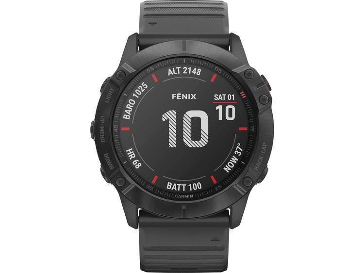Garmin Fenix 6X Pro Smartwatch Donkergrijs-Zwart