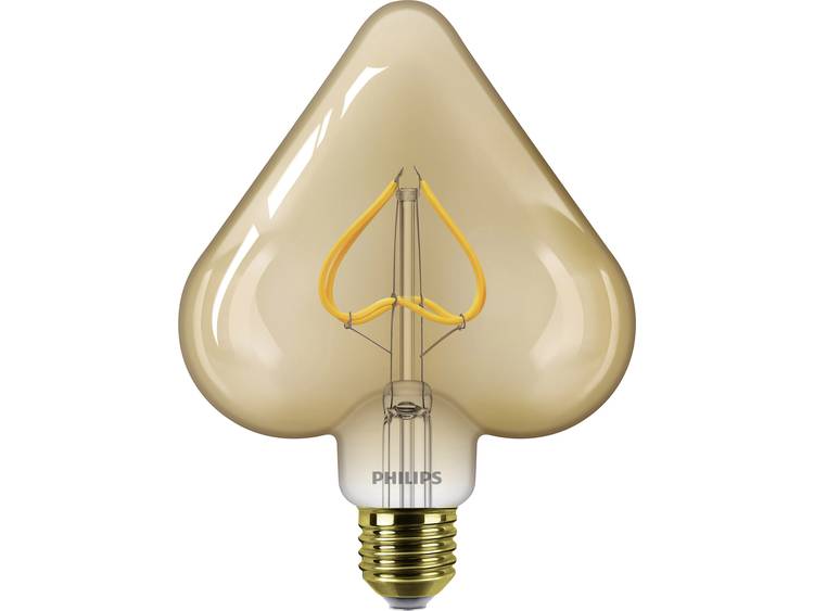 Philips Classic LEDbulb Vintage E27 Heart 2.3W 820 Goud | Extra Warm Wit Vervangt 12W