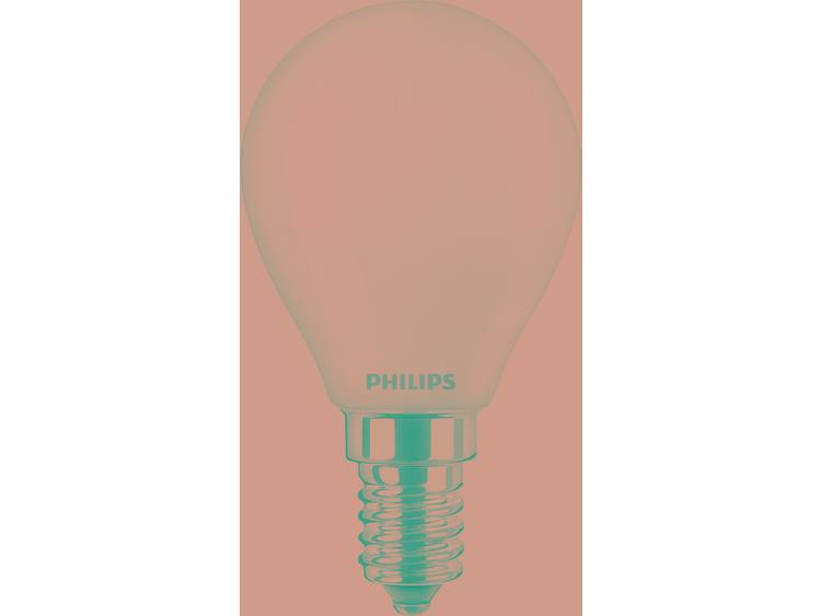 Philips LED-lamp Energielabel: A++ (A++ E) E14 Kogel 4.3 W = 40 W Koudwit (Ã x l) 4.5 cm x 4.5 cm Ni