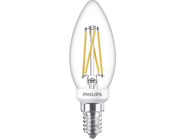Philips LED-lamp Energielabel: A+ (A++ E) E14 Kaars 6 W = 40 W Warmwit (Ã x l) 3.5 cm x 3.5 cm Dimba
