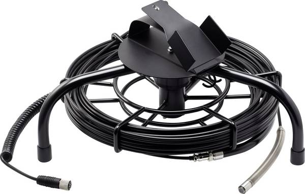 VOLTCRAFT BS-14mm/25m Endoscoopsonde Sonde-Ø 14 mm 25 m Waterdicht, Verwisselbare camerasonde, Optionele verlenging, Focus, Beeldfunctie, LED-verlichting