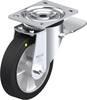 Blickle L-ALEV 161K-ST-EL Zwenkwiel met rem Wieldiameter: 160 mm Draagvermogen (max.): 300 kg 1 stuk(s)