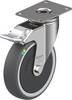 Blickle LKPXA-PATH 126KFD-26-FI-ELS Zwenkwiel met rem Wieldiameter: 125 mm Draagvermogen (max.): 120 kg 1 stuk(s)