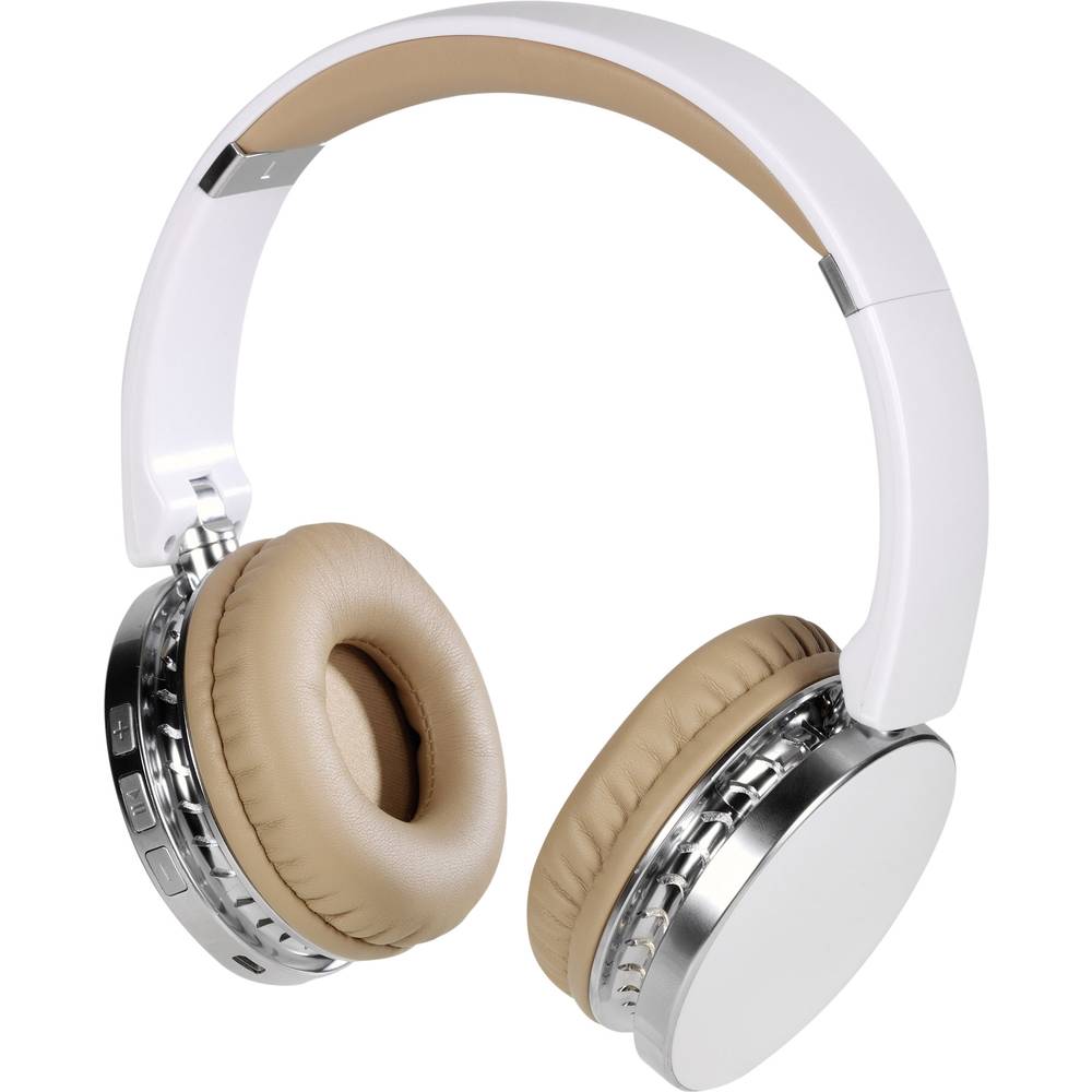 Vivanco NEOS AIR WHITE Bluetooth HiFi On Ear koptelefoon Wit
