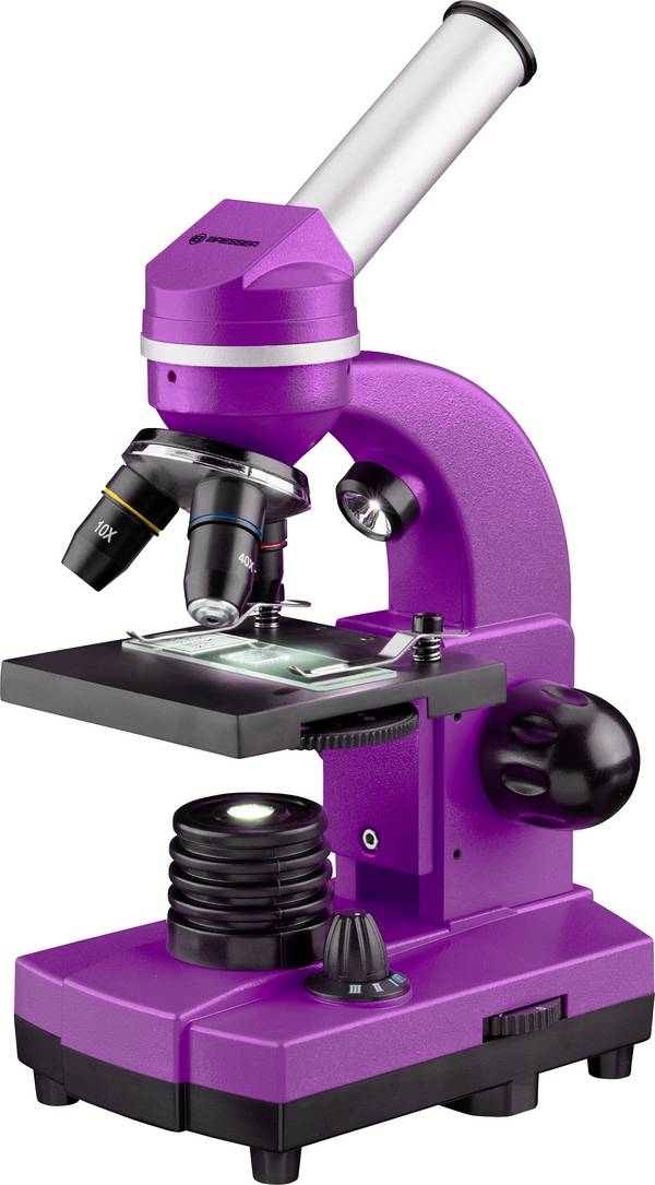 Bresser Optik 8855600TJ5000 Biolux SEL Schülermikroskop Kindermicroscoop Monoculair 1600 x Opvallend licht, Doorvallend licht