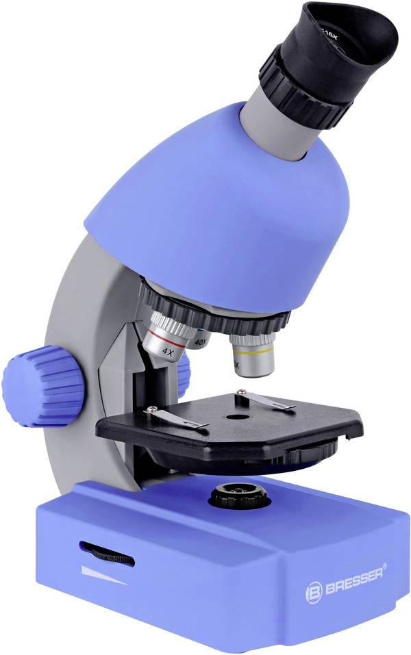 Bresser Optik 8851300WXH000 blau Kindermicroscoop Monoculair 640 x Doorvallend licht