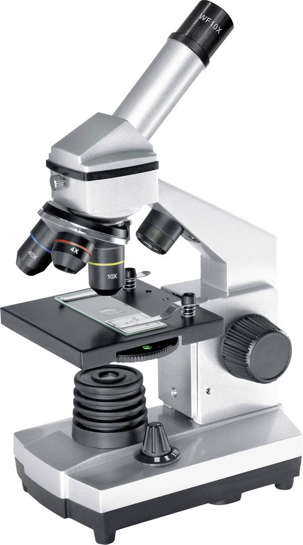 Bresser Optik 8855002 BIOLUX CA Set 40x-1024x Kindermicroscoop Monoculair 1024 x Opvallend licht, Doorvallend licht