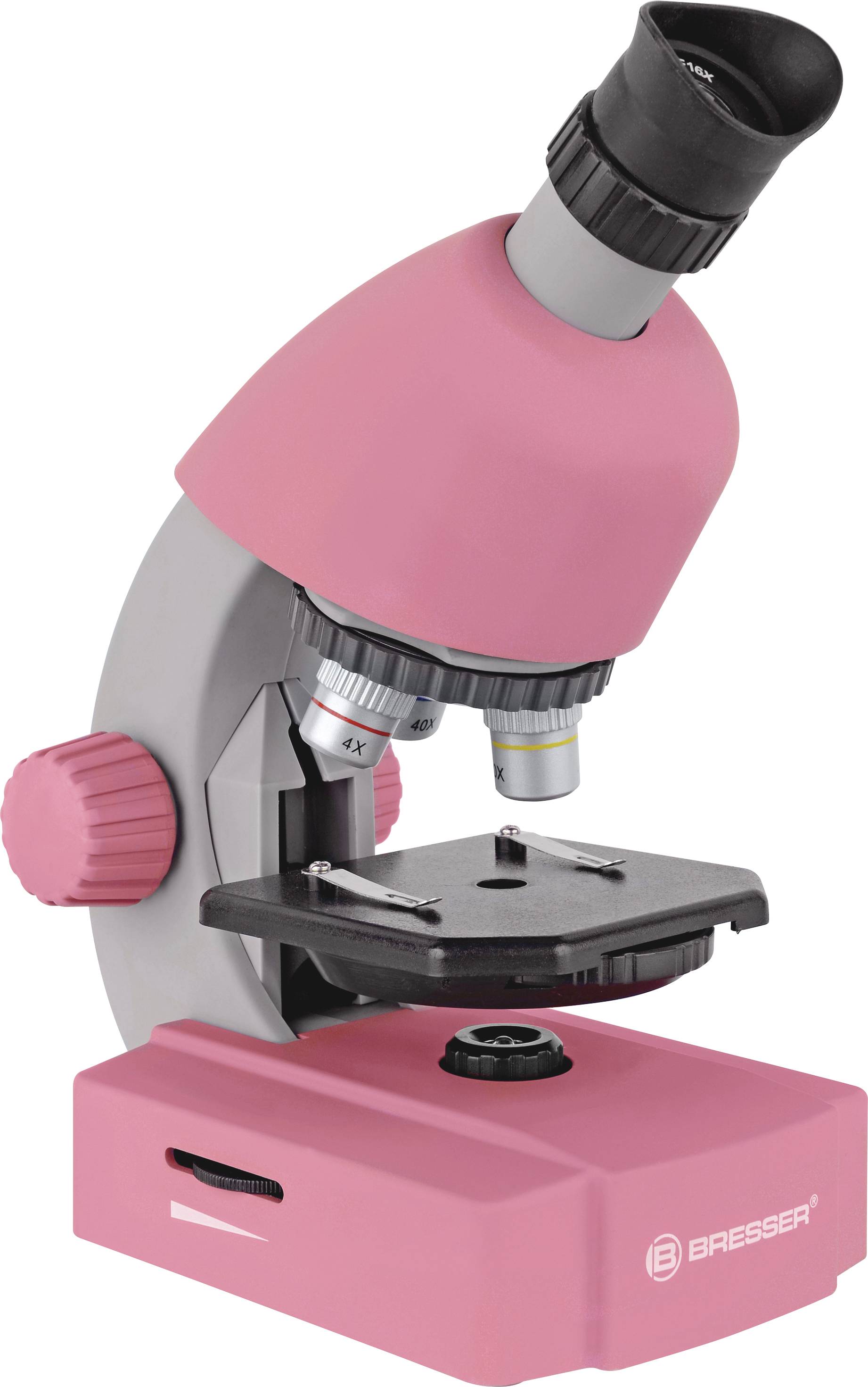Bresser Optik 8851300CRG000 rosa Doorlichtmicroscoop Monoculair 640 x Doorvallend licht