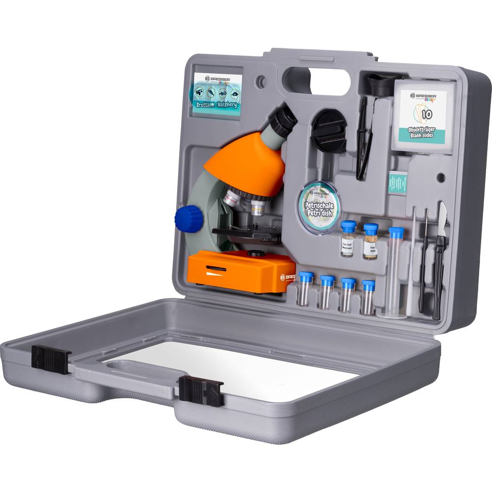 Bresser Junior Microscoopset - Voor Transparante Preparaten - Incl. Koffer en Accessoires