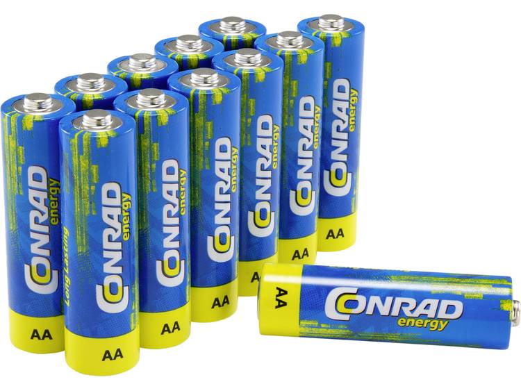 Conrad energy LR06 AA batterij (penlite) Alkaline 2900 mAh 1.5 V 12 stuk(s)