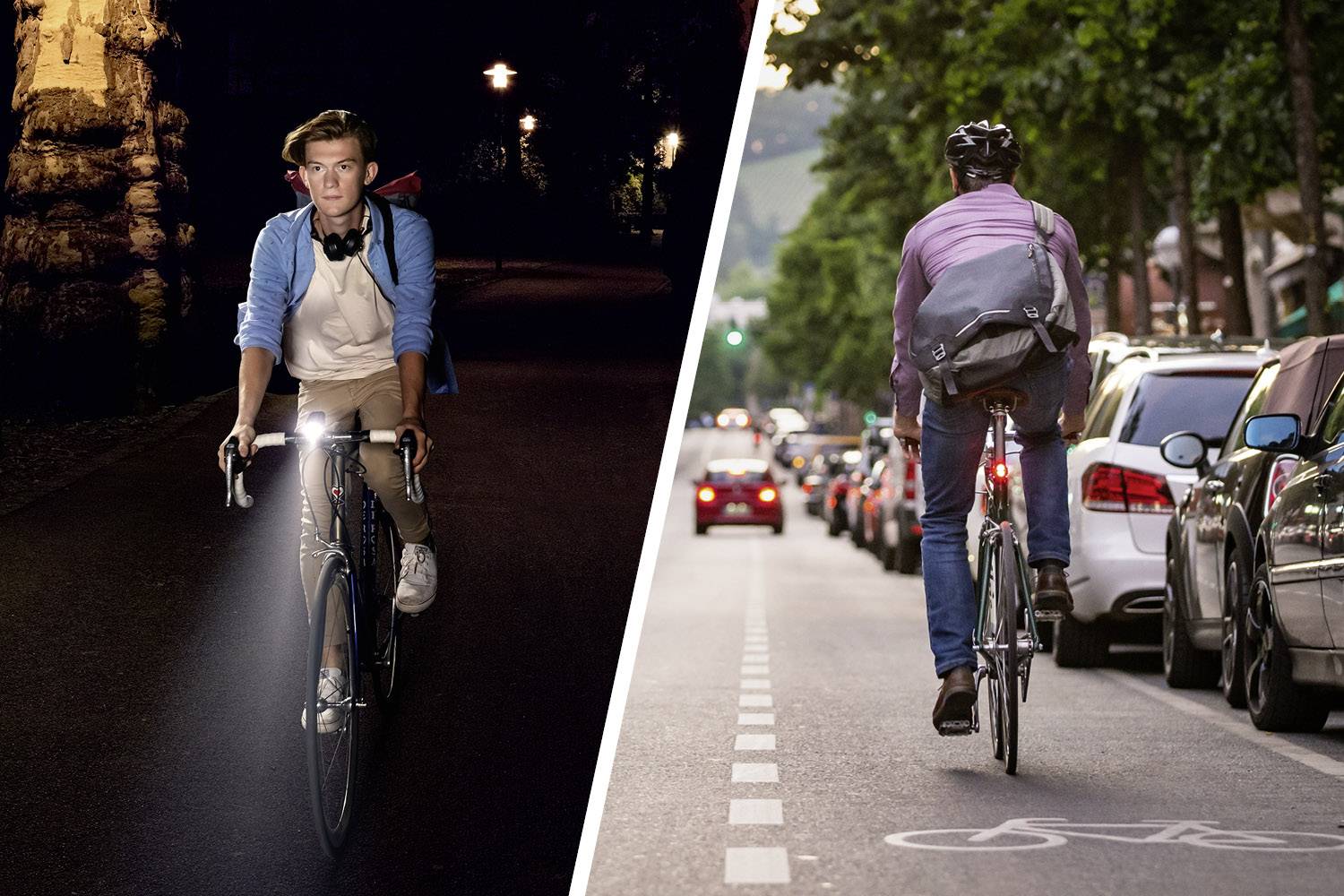 Sigma Fietsverlichtingsset AURA 35 / Nugget Set LED werkt op een accu Zwart-5