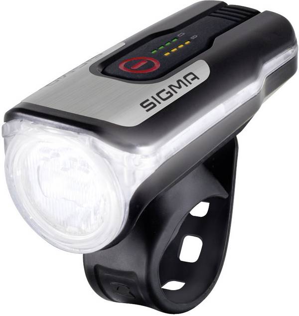 Sigma AURA 80 Koplamp LED werkt op een accu Zwart