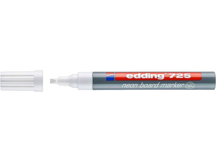 Viltstift Edding 725 whiteboard schuin wit 1.5-3mm wit