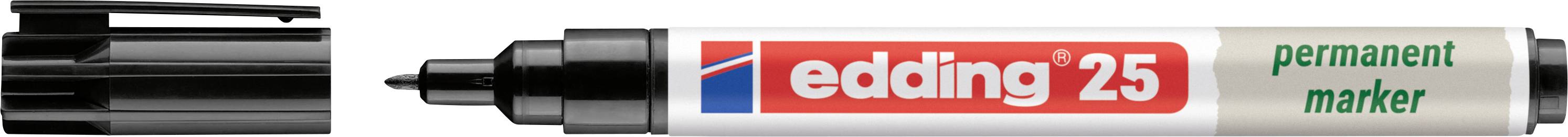 Edding 25 EcoLine 4-25001 Permanent marker Zwart Watervast: Ja