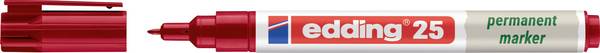 Edding e-25 EcoLine 4-25002 Permanent marker Rood Watervast: Ja
