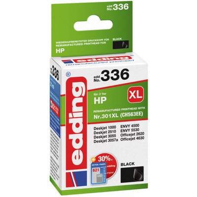Edding Inktcartridge vervangt HP 301XL, CH563EE Compatibel  Zwart EDD-336 18-336