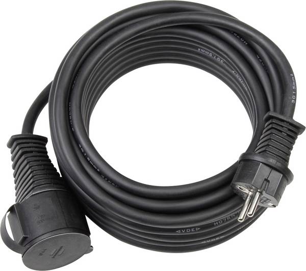 Brennenstuhl 1166810 Stroom Verlengkabel   Zwart 10.00 m H07RN-F 3G 2,5 mm²
