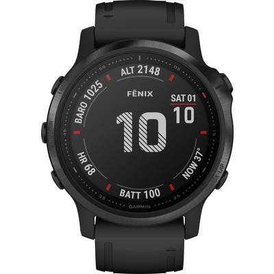 Garmin Fenix 6S Pro Smartwatch   42 mm  Zwart
