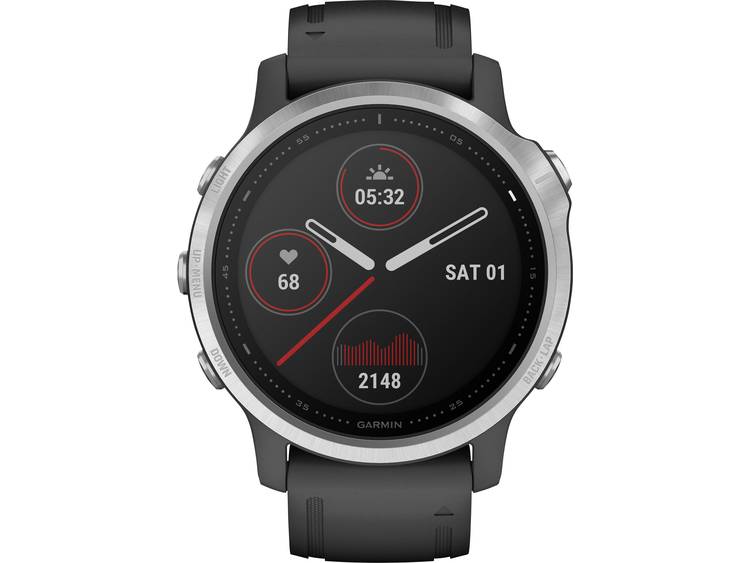 Garmin Fenix 6S Smartwatch Zilver-Zwart