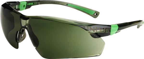 Univet 506UP 506U-04-04 Veiligheidsbril Met anti-condens coating, Incl. UV-bescherming Zwart, Groen EN 166 DIN 166