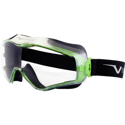 Univet 6X3 6X3-00-00 Ruimzichtbril Met anti-condens coating, Incl. UV-bescherming Zwart, Groen 