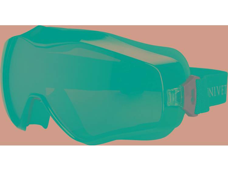 Univet 6X3 6X3-00-05 Stofbril Incl. anticondens-bescherming, Incl. UV-bescherming Zwart, Groen DIN E