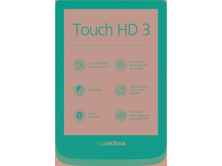 PocketBook Touch HD3 + Cover eBook-reader 15.2 cm (6 inch) Zwart, Grijs