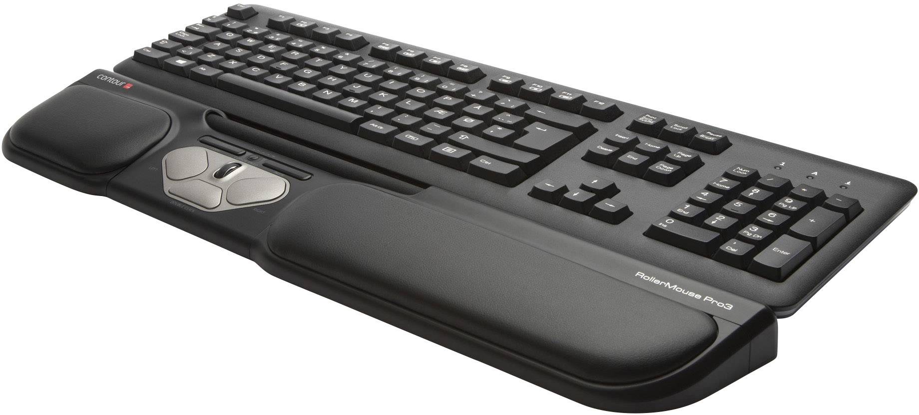 Contour Design RollerMouse Pro3 Ergonomische muis USB Zwart 8 Toetsen 600 dpi, 800 dpi, 1000 dpi, 1200 dpi, 1400 dpi, 16-5