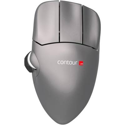 Contour Design Mouse S Muis Radiografisch    Optisch Grijs 5 Toetsen 2800 dpi Ergonomisch
